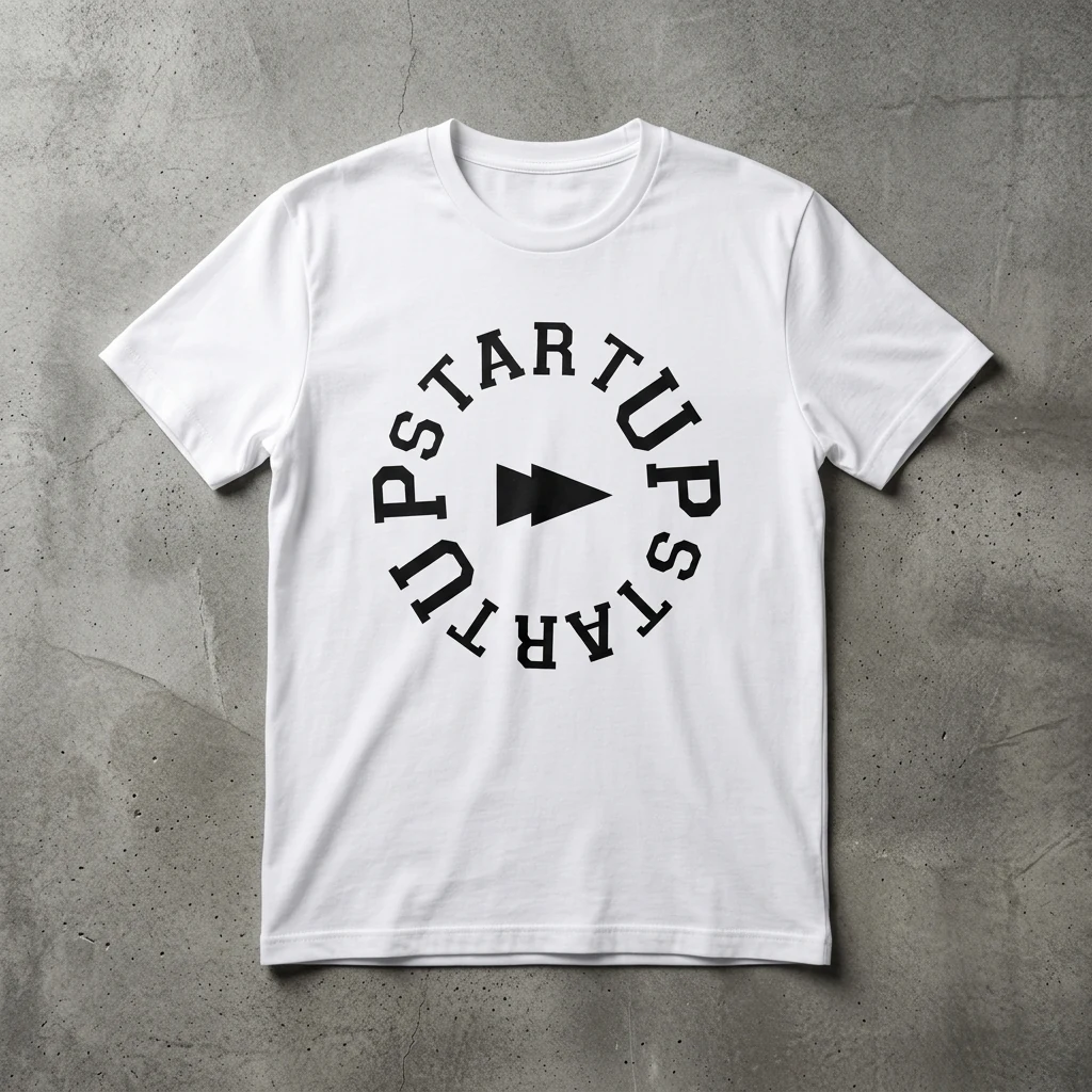 T-shirt bianca, stampa fronte