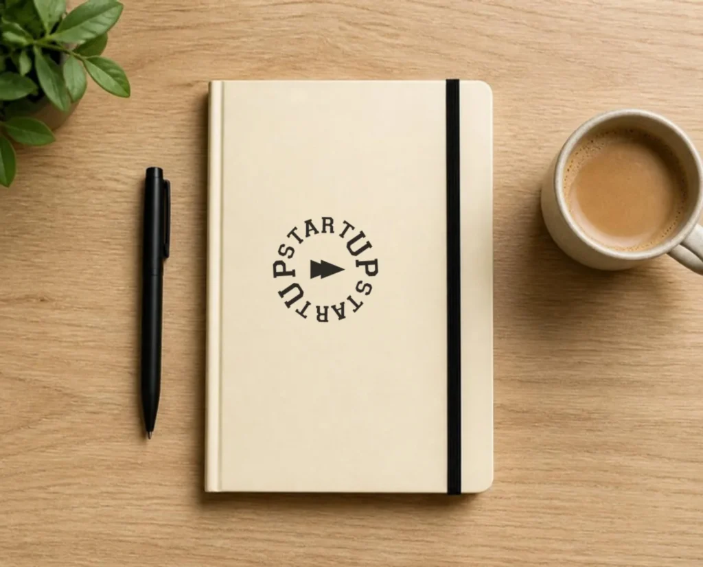 Agenda con copertina crema e logo START UP®
